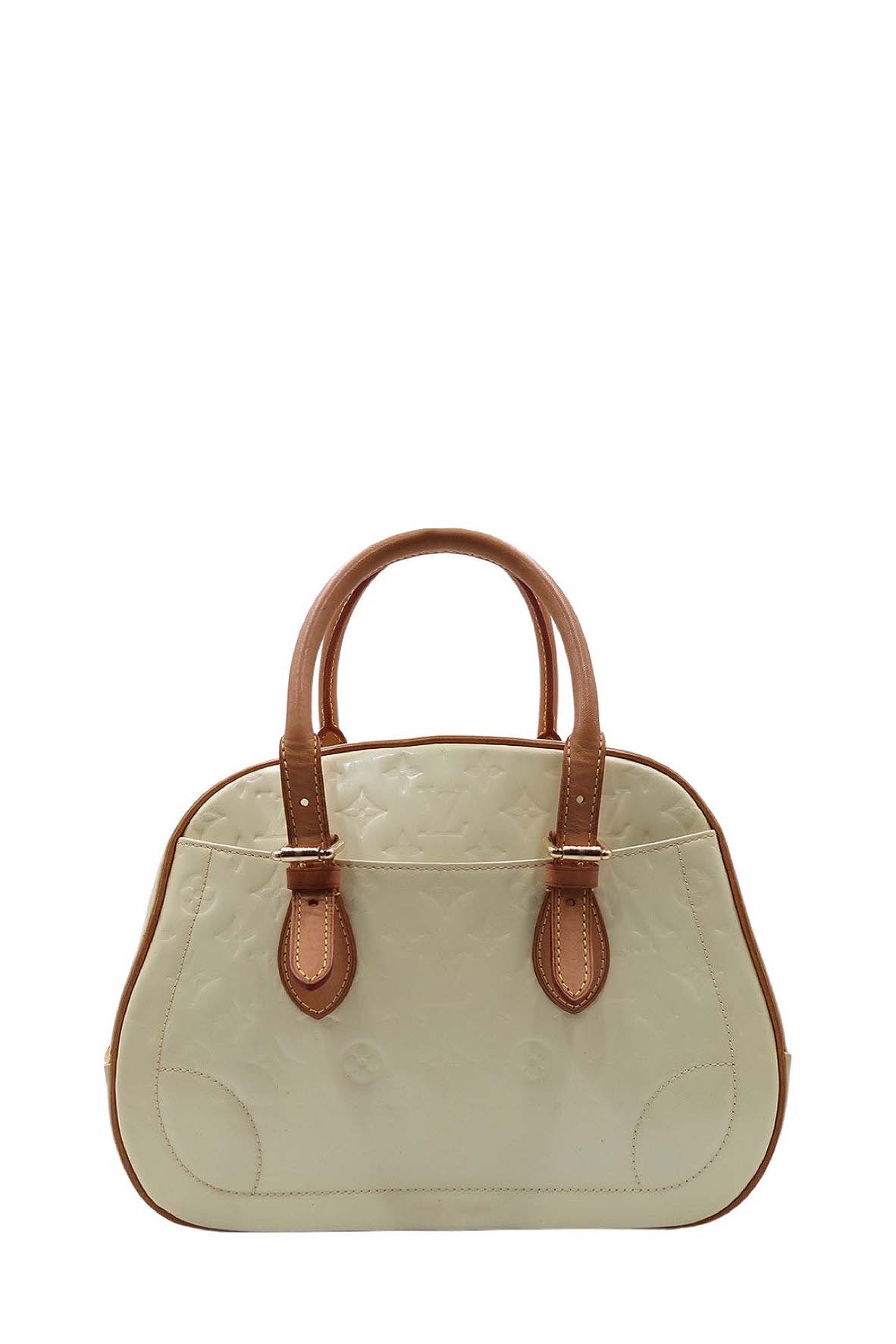 Monogram Vernis Summit Drive Bag Cream Brown