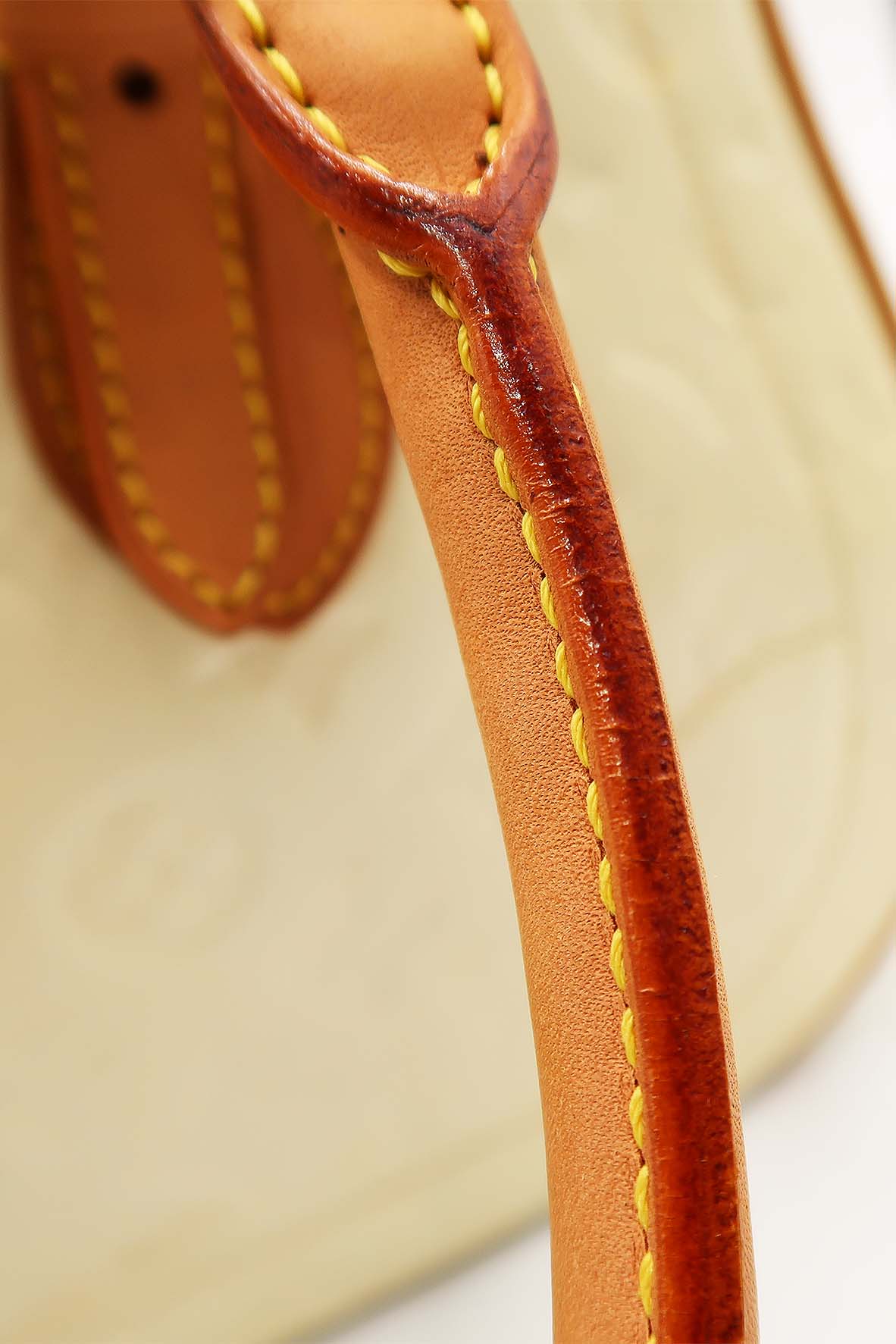 Monogram Vernis Summit Drive Bag Cream Brown