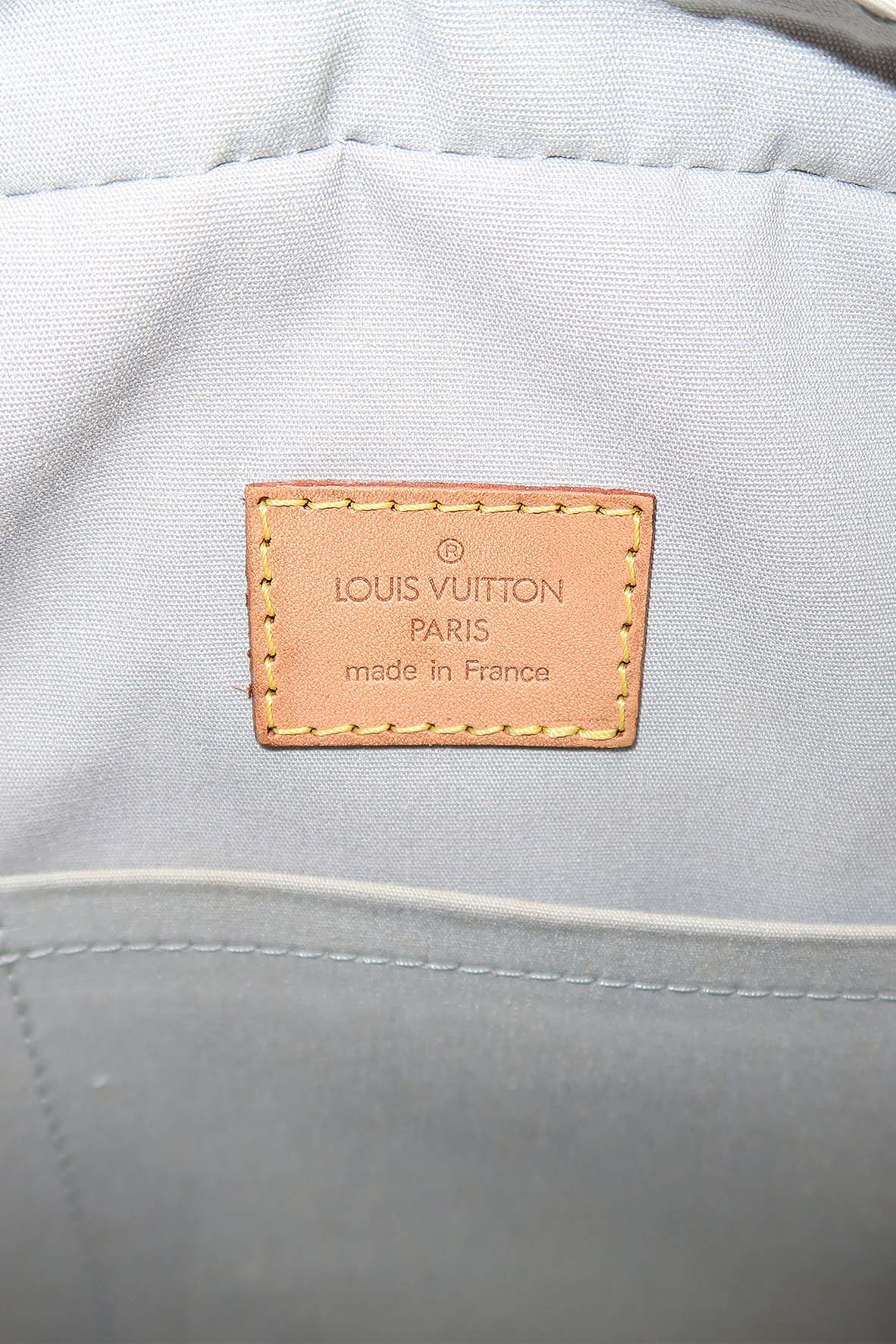Monogram Vernis Summit Drive Bag Cream Brown