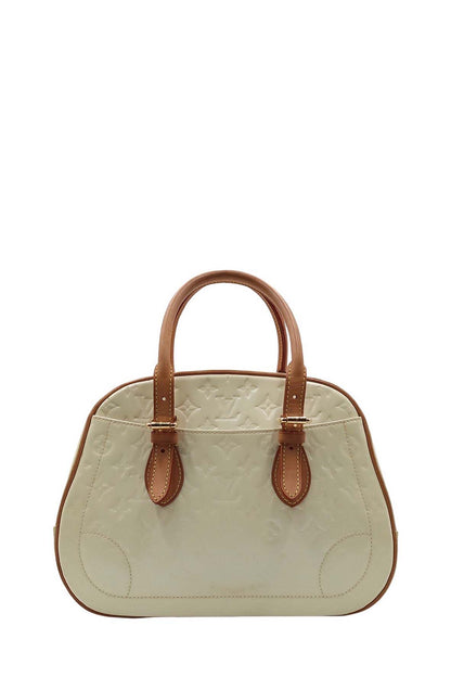 Monogram Vernis Summit Drive Bag Cream Brown