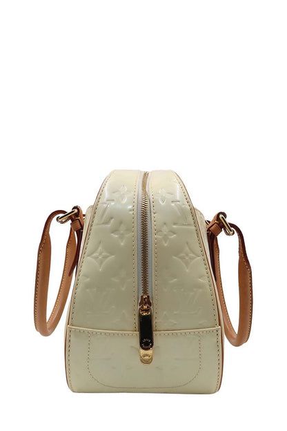 Monogram Vernis Summit Drive Bag Cream Brown