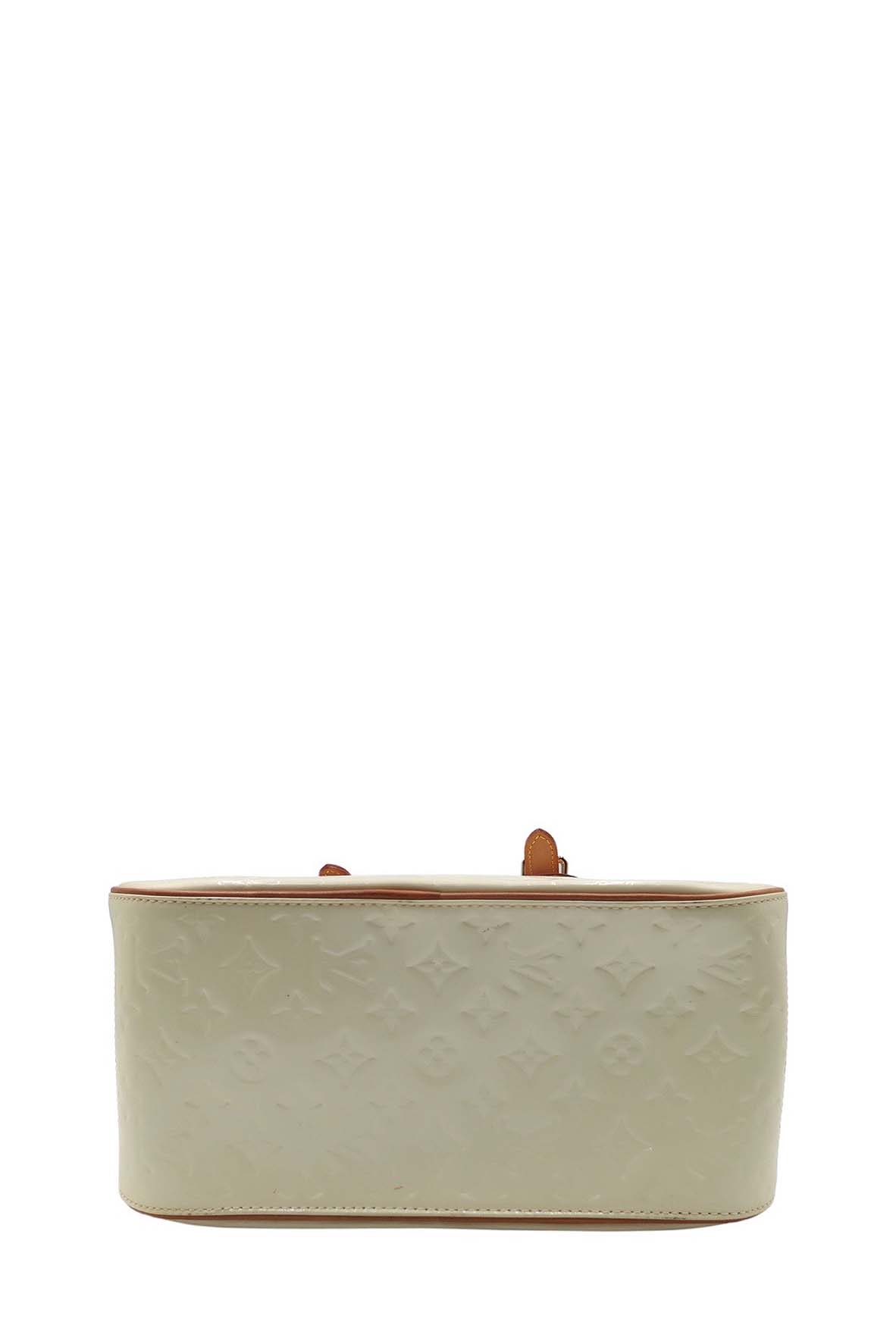 Monogram Vernis Summit Drive Bag Cream Brown