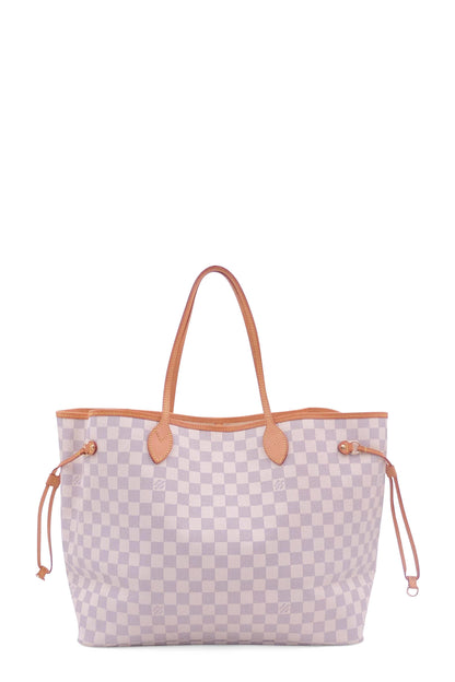 Neverfull Damier Azur GM White