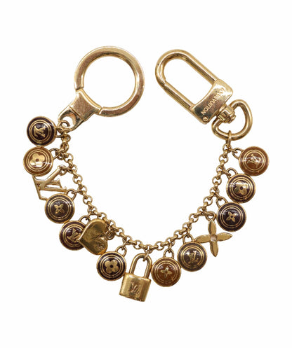 LOUIS VUITTON Porte Cles Chainne Pastille Bag Charm Gold M65386 LV Auth am1035g DXBV0119