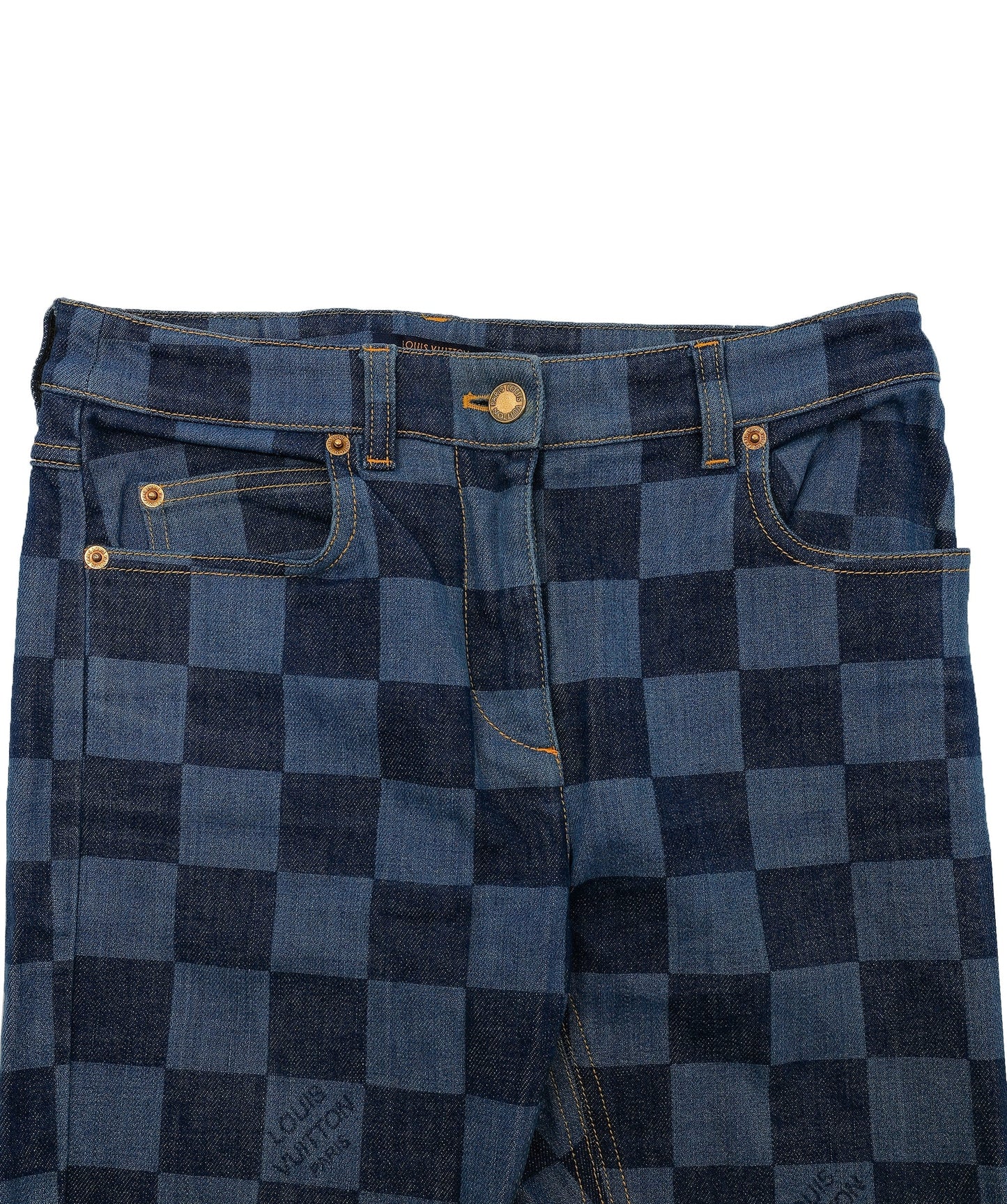 Louis Vuitton Damier jeans denim blue RJC3195