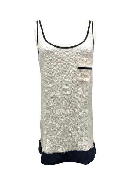 Louis Vuitton Sleeveless Blouse White Silk #38 SKC1850