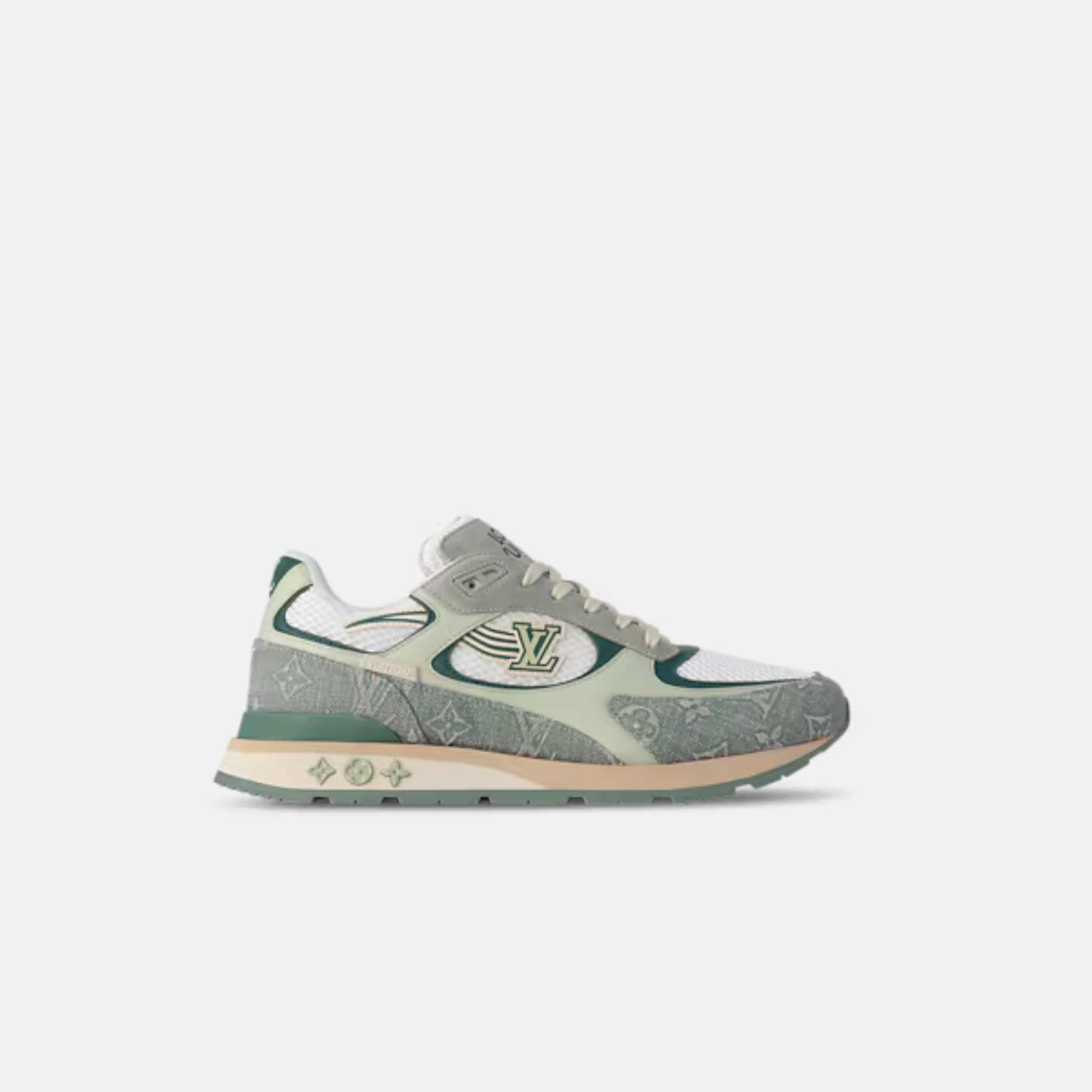 Run Away Sneaker Monogram Denim And Mesh