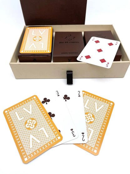 Louis Vuitton - Set de 3 paquets de jeux de cartes