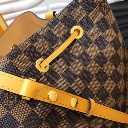 Louis Vuitton NéoNoé Bag Damier Ebene Safran