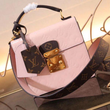 LV Spring Street Monogram Vernis Rose Ballerine