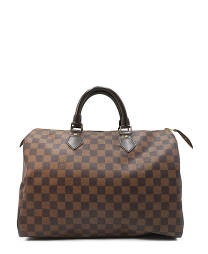 Damier Ebene Speedy 35 Brown
