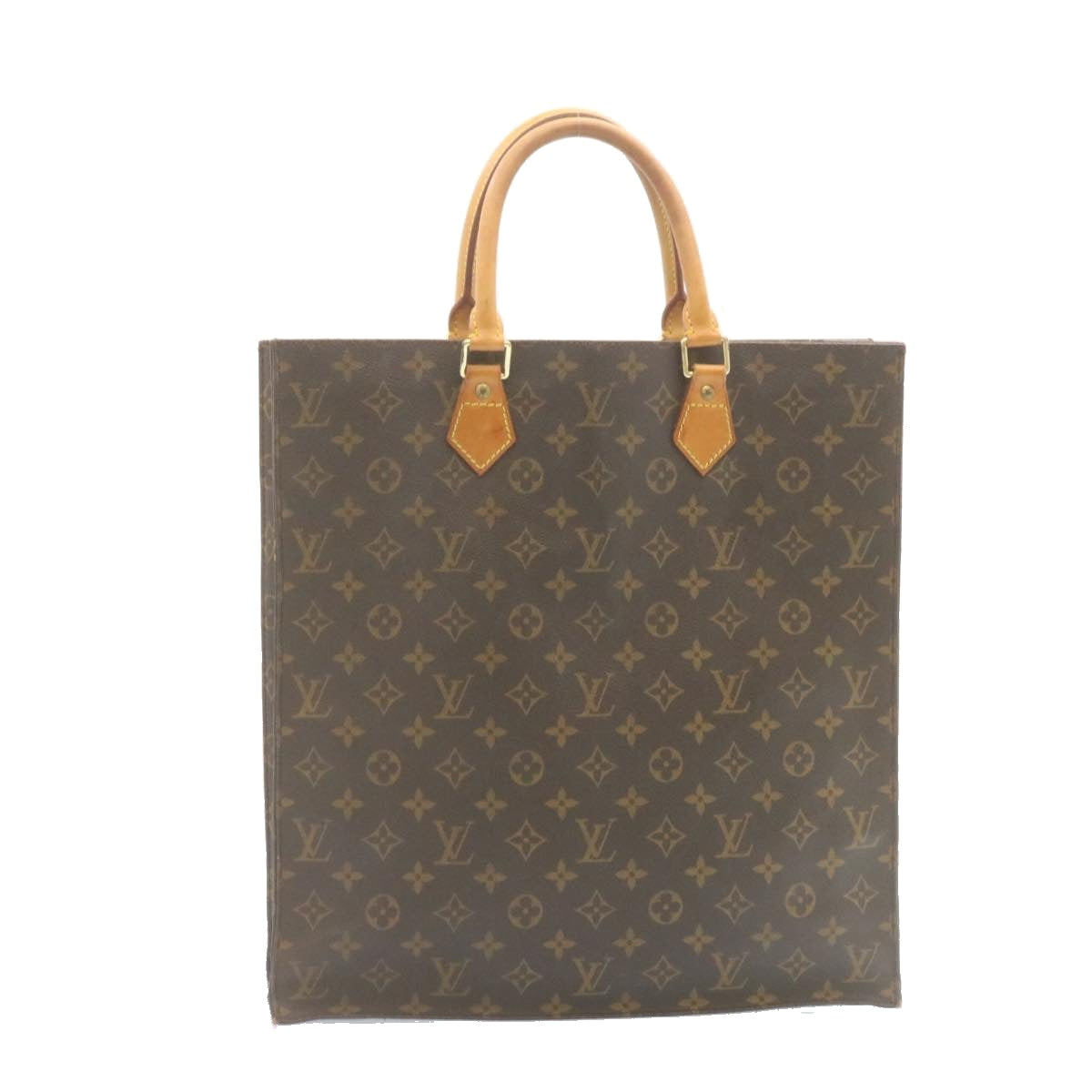 LOUIS VUITTON Monogram Sac Plat Hand Bag M51140 LV lt256