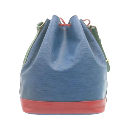 LOUIS VUITTON Epi Tricolor Noe Shoulder Bag Blue Red Green M44082 LV lt292