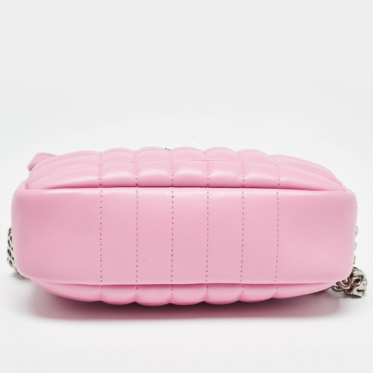 BURBERRY Pink Quilted Leather Mini Lola Camera Bag