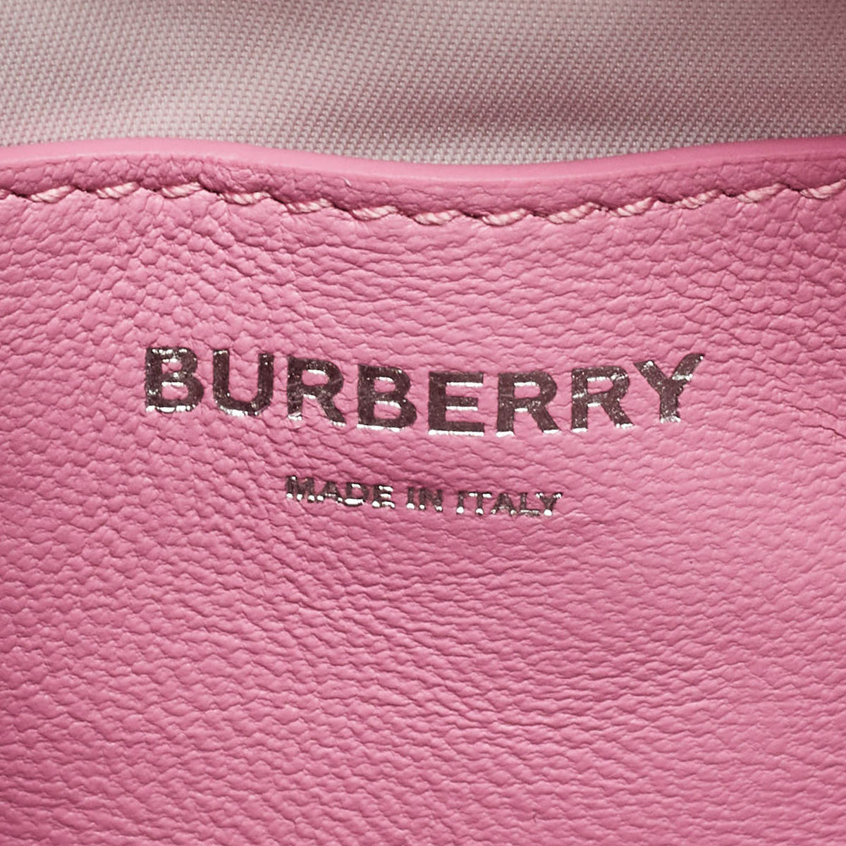 BURBERRY Pink Quilted Leather Mini Lola Camera Bag