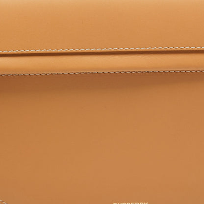 BURBERRY Warm Sand Leather Medium Olympia Shoulder Bag