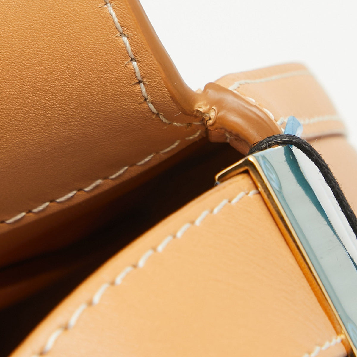 BURBERRY Warm Sand Leather Medium Olympia Shoulder Bag