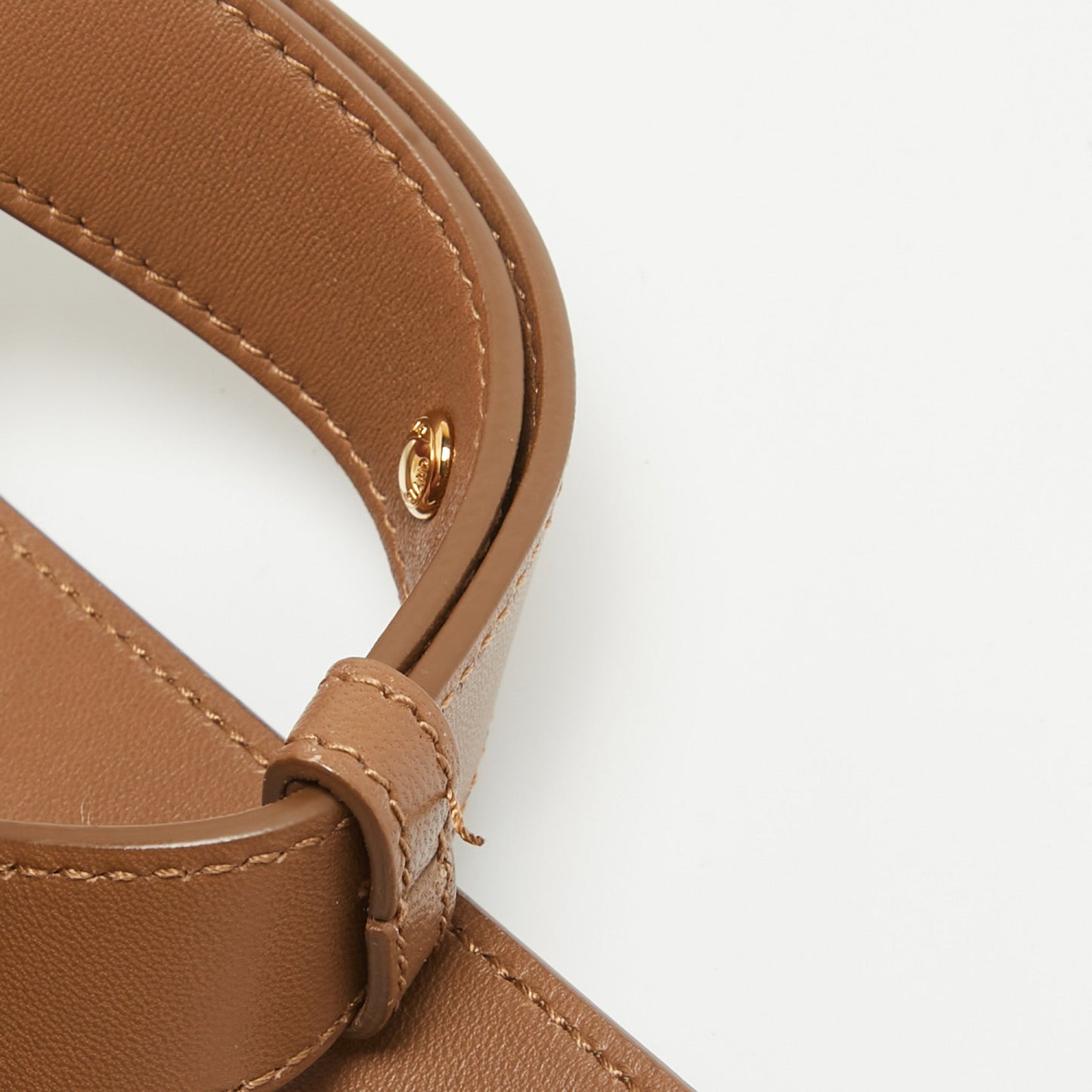 BURBERRY Brown Leather Small Olympia Shoulder Bag