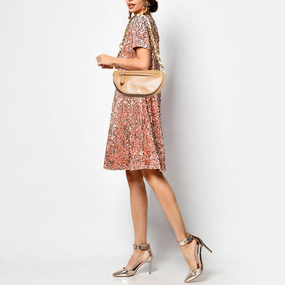 Burberry Beige Soft Leather Small Olympia Bag