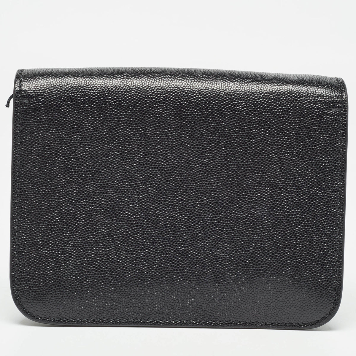 Burberry Black Leather Mini TB Shoulder Bag
