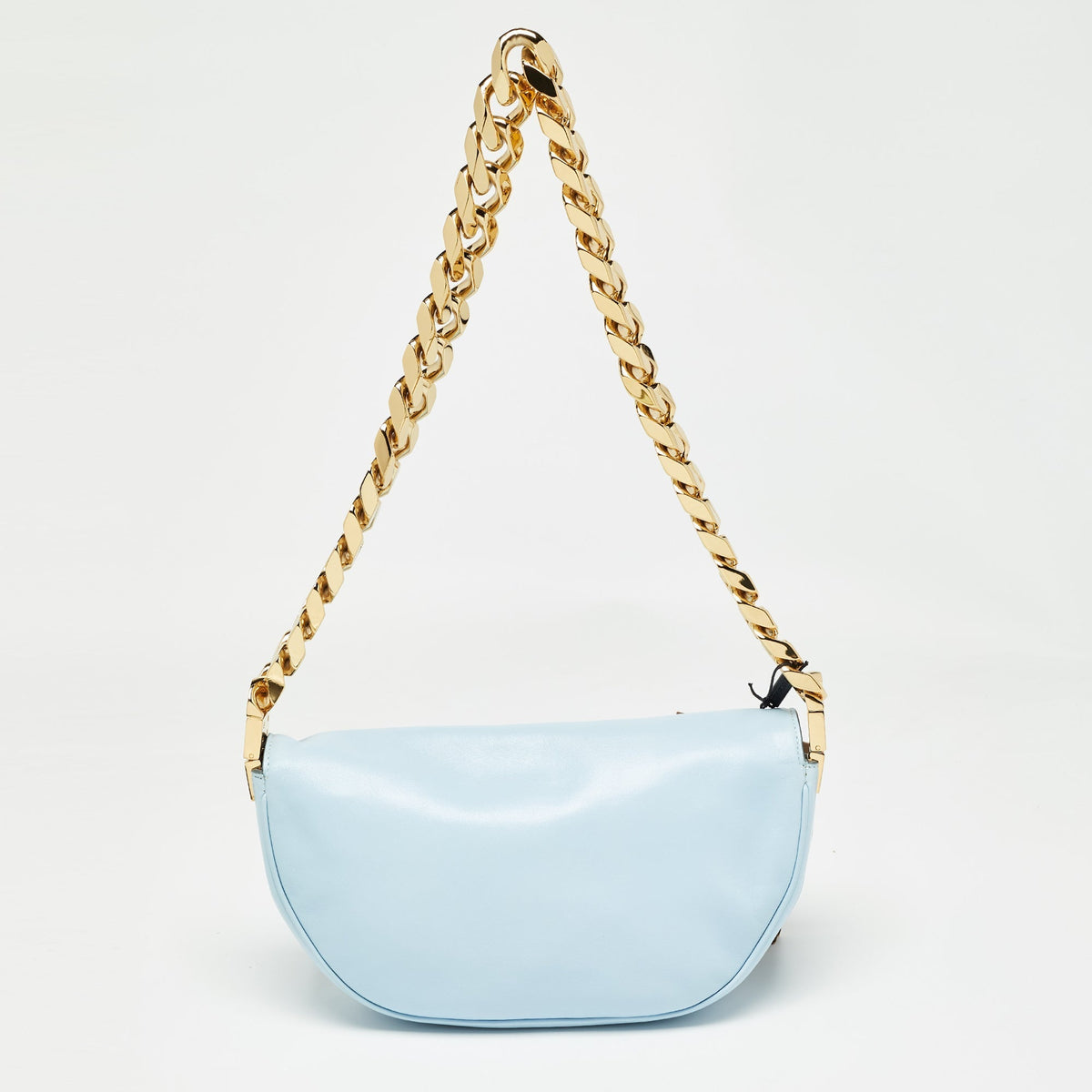 Burberry Light Blue Soft Leather Small Olympia Bag