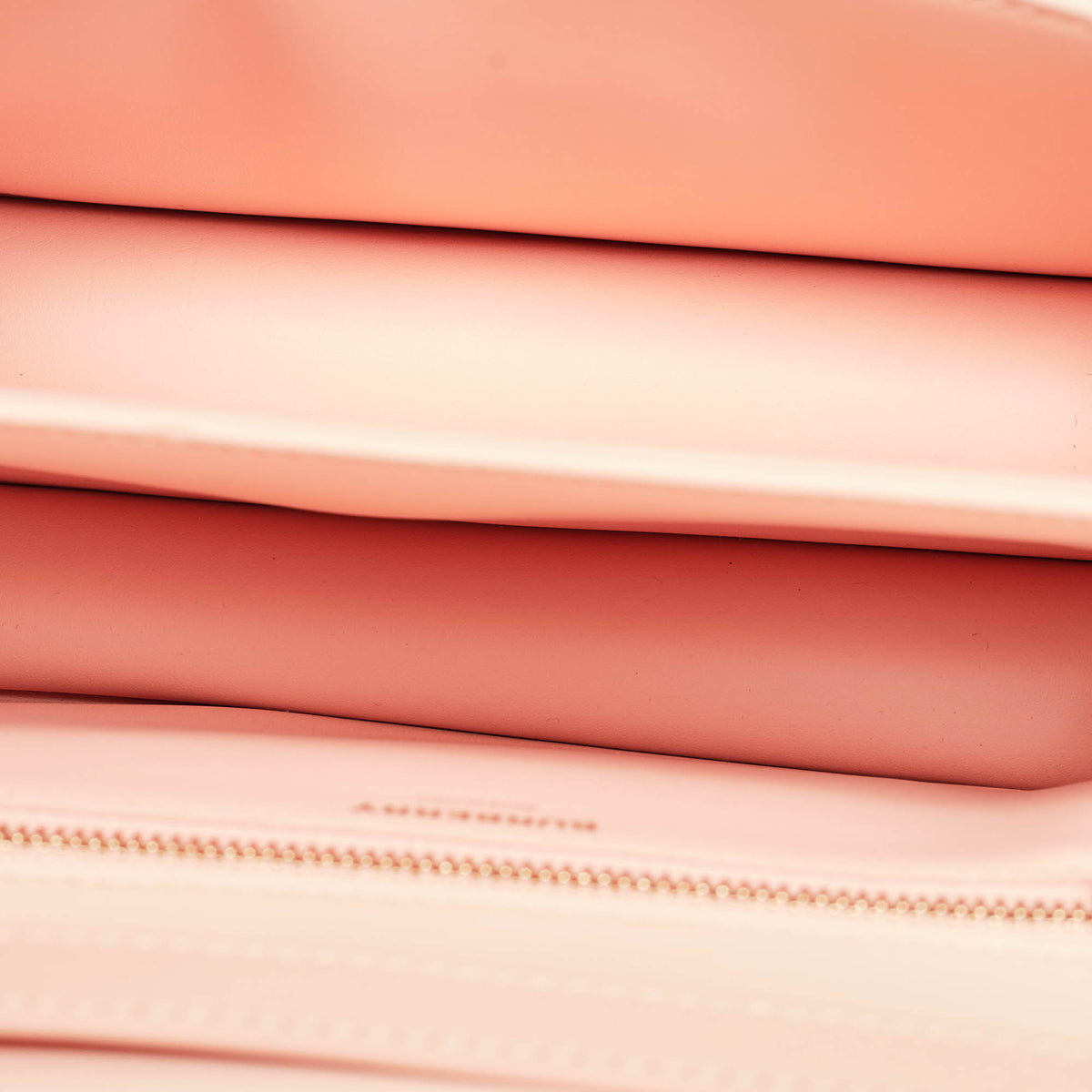 BURBERRY Peach Pink Leather Small TB Shoulder Bag