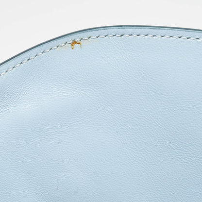 BURBERRY Pale Blue Leather Small Olympia Chain Shoulder Bag
