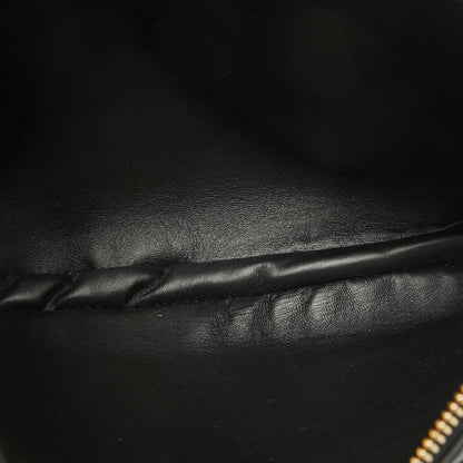 BURBERRY Black Leather Large Olympia Shoulder Bag