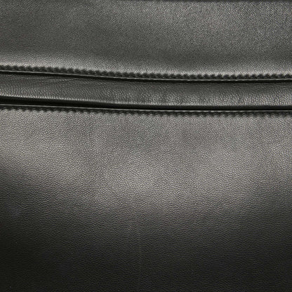 BURBERRY Black Leather Large Olympia Shoulder Bag