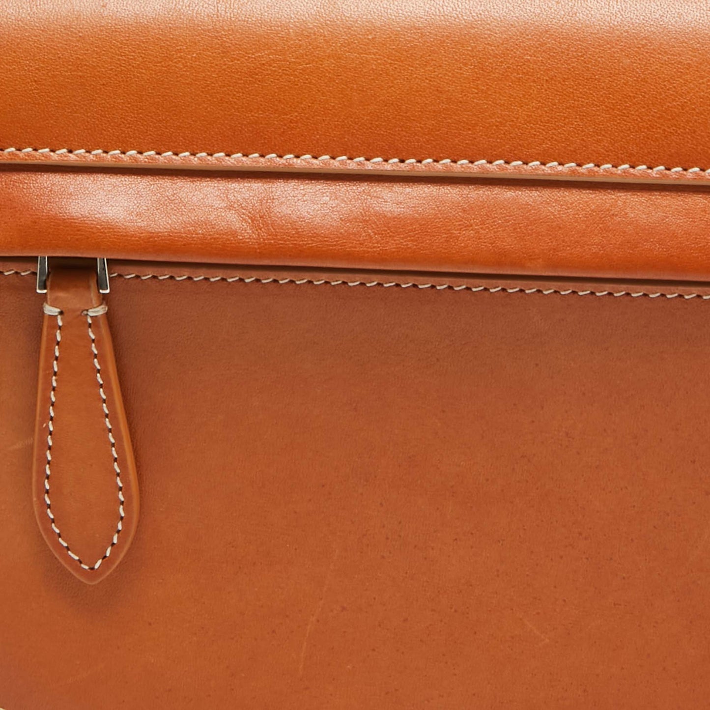 BURBERRY Pale Orange Leather Small Olympia Shoulder Bag