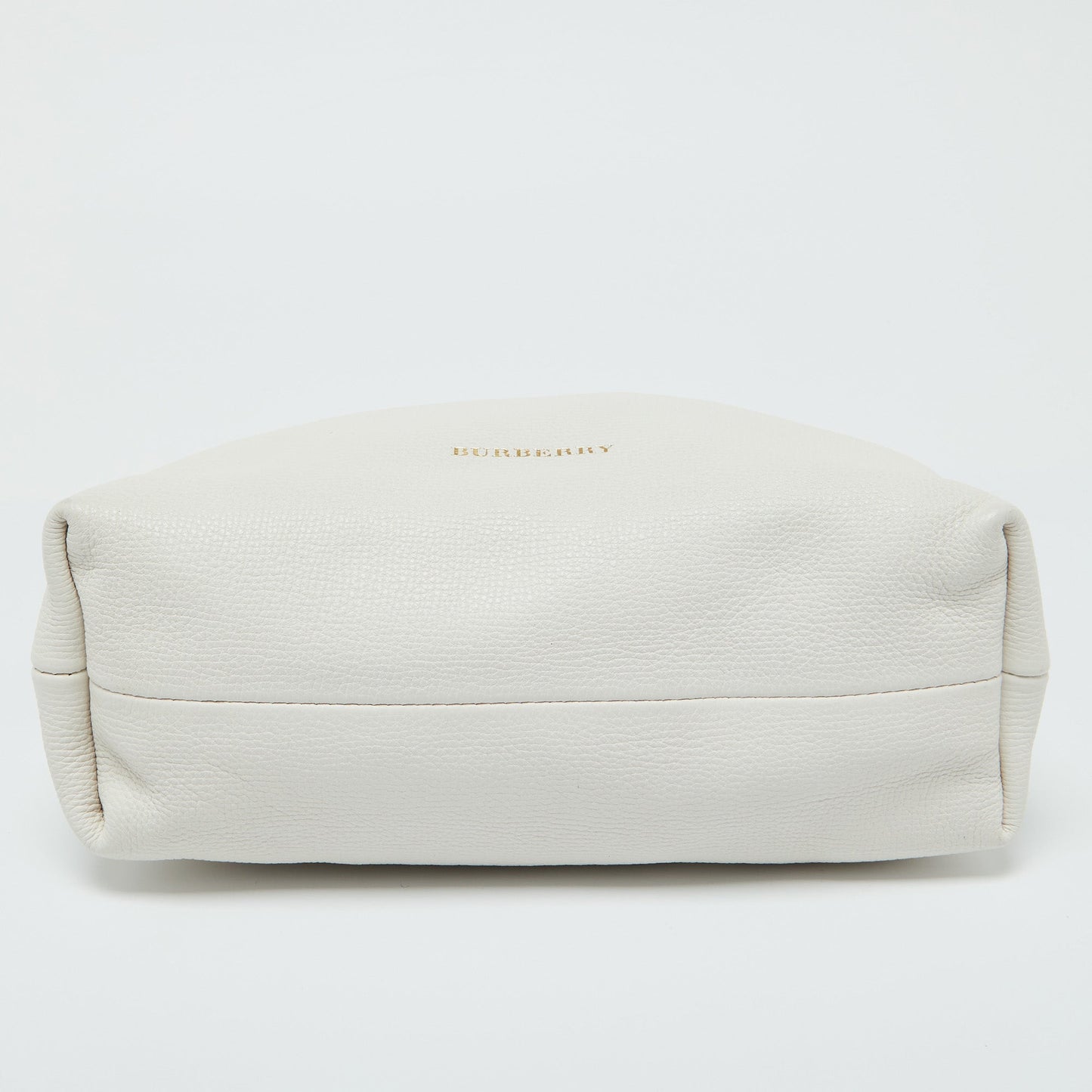BURBERRY Off White/Beige House Check Canvas and Leather Little Crush Crossbody Bag