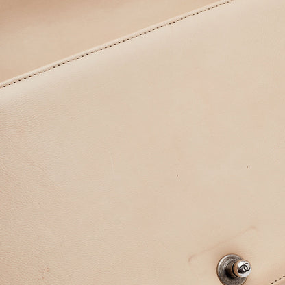 Chanel Beige Quilted Leather New Medium Wild Stitch Boy Bag