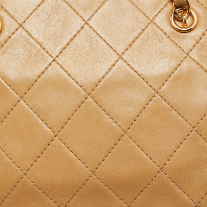 Chanel Beige Quilted Leather Mini Timeless Chain Tote