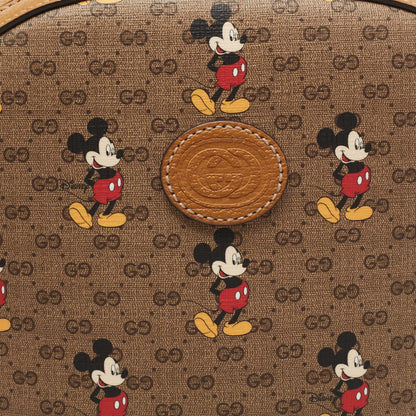 Gucci x Disney Brown GG Supreme Canvas and Leather Mickey Mouse Backpack