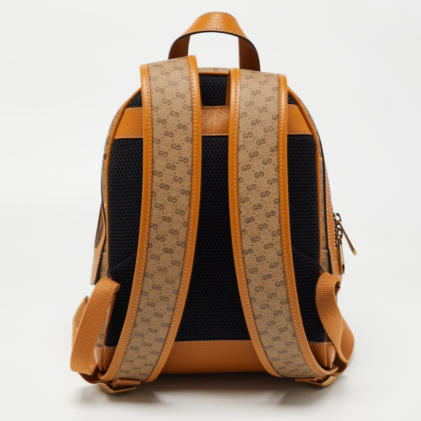 Gucci x Disney Tan/Beige Mickey Print GG Supreme Canvas Small Backpack