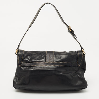 Gucci Black Leather Small Duchessa Shoulder Bag