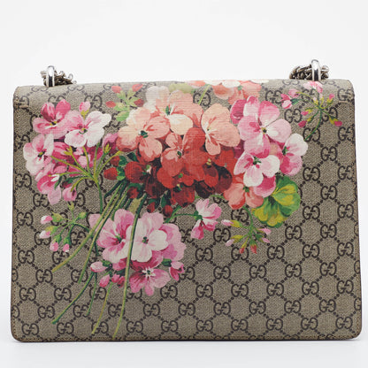 Gucci Multicolor GG Supreme Canvas and Suede Blooms Medium Dionysus Shoulder Bag