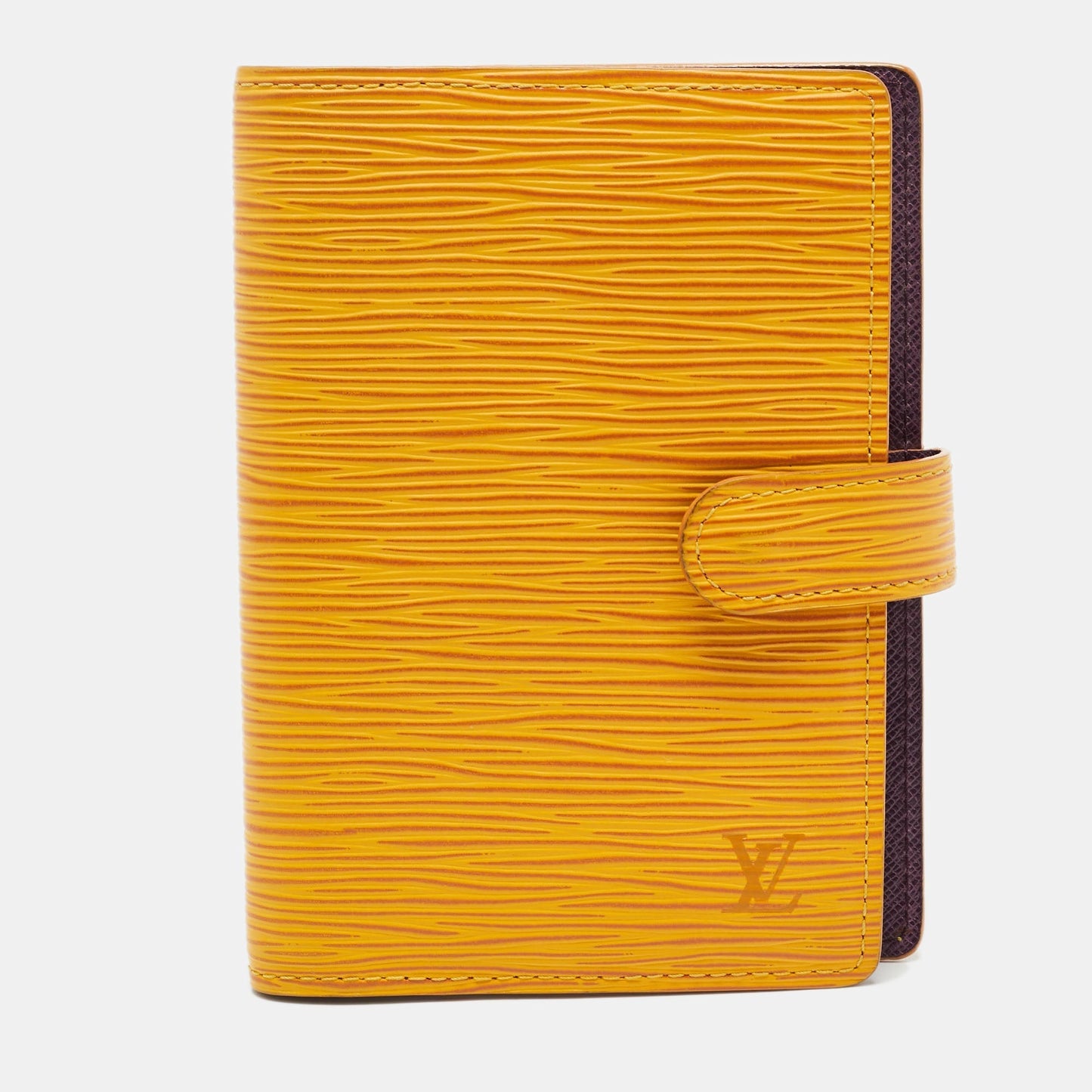 LOUIS VUITTON Tassil Yellow Epi Leather Small Ring Agenda Cover