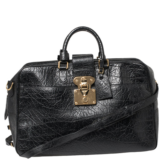 Louis Vuitton Black Cuir Indra Duffel Bag