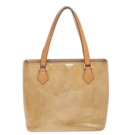 Louis Vuitton Beige Monogram Vernis Houston Bag