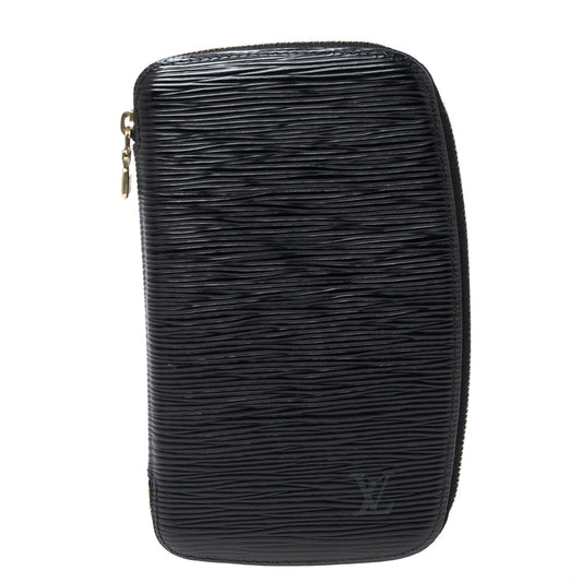 Louis Vuitton Black Epi Leather Geode Organizer Zippy Wallet