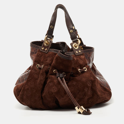 Louis Vuitton Espresso Monogram Suede Limited Edition Irene Bag