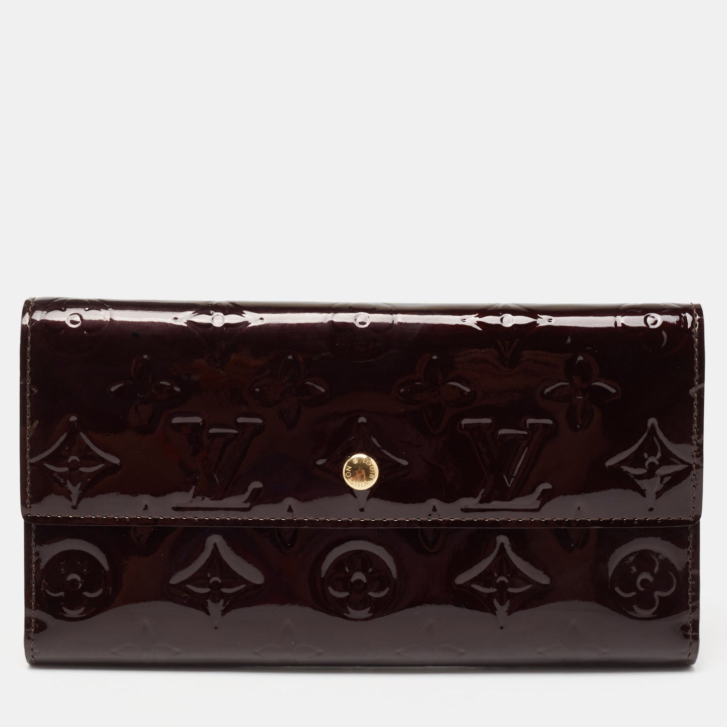 Louis Vuitton Amarante Monogram Vernis Sarah Wallet