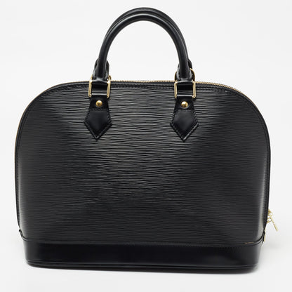 Louis Vuitton Black Epi Leather Alma PM Bag