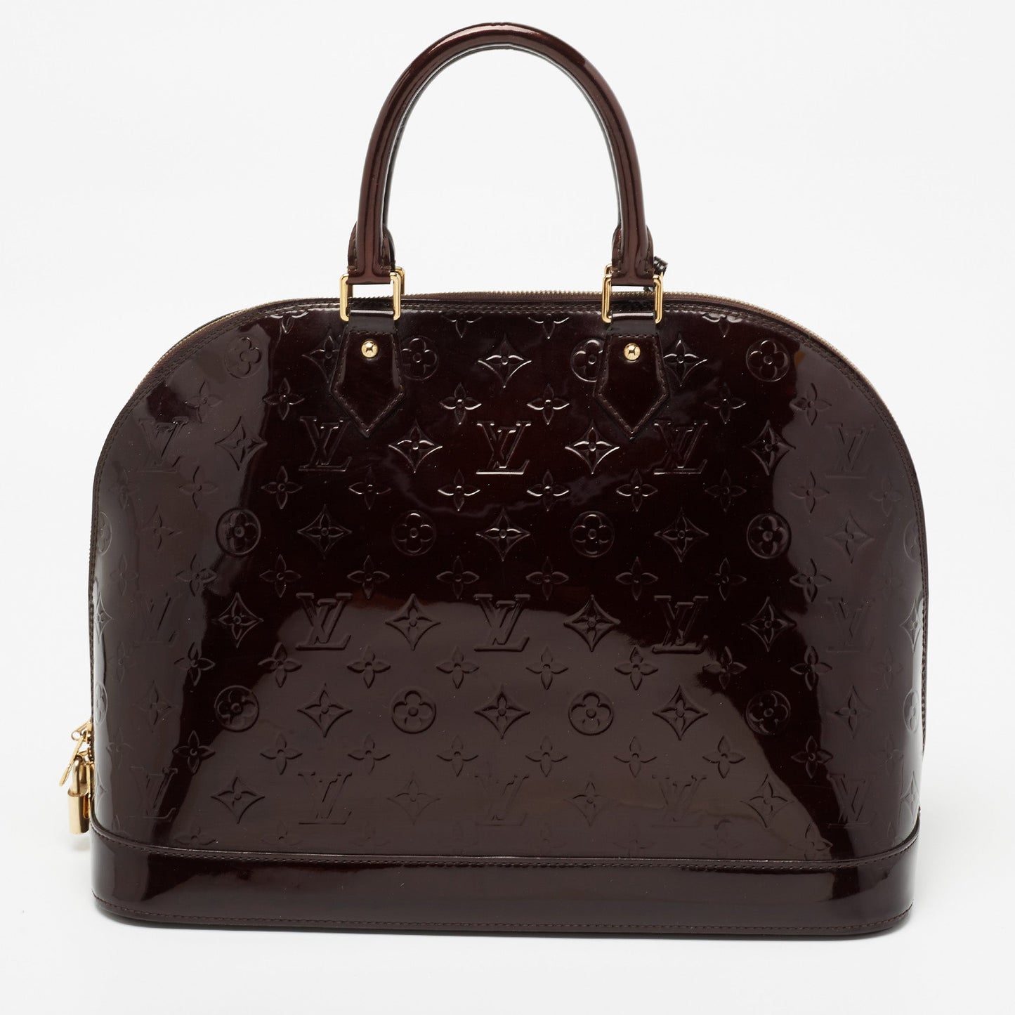 Louis Vuitton Amarante Monogram Vernis Alma GM Bag