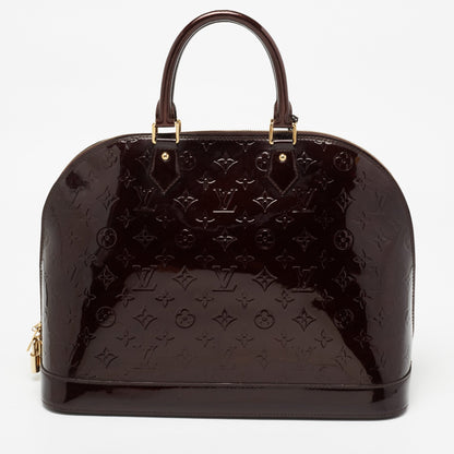 Louis Vuitton Amarante Monogram Vernis Alma GM Bag