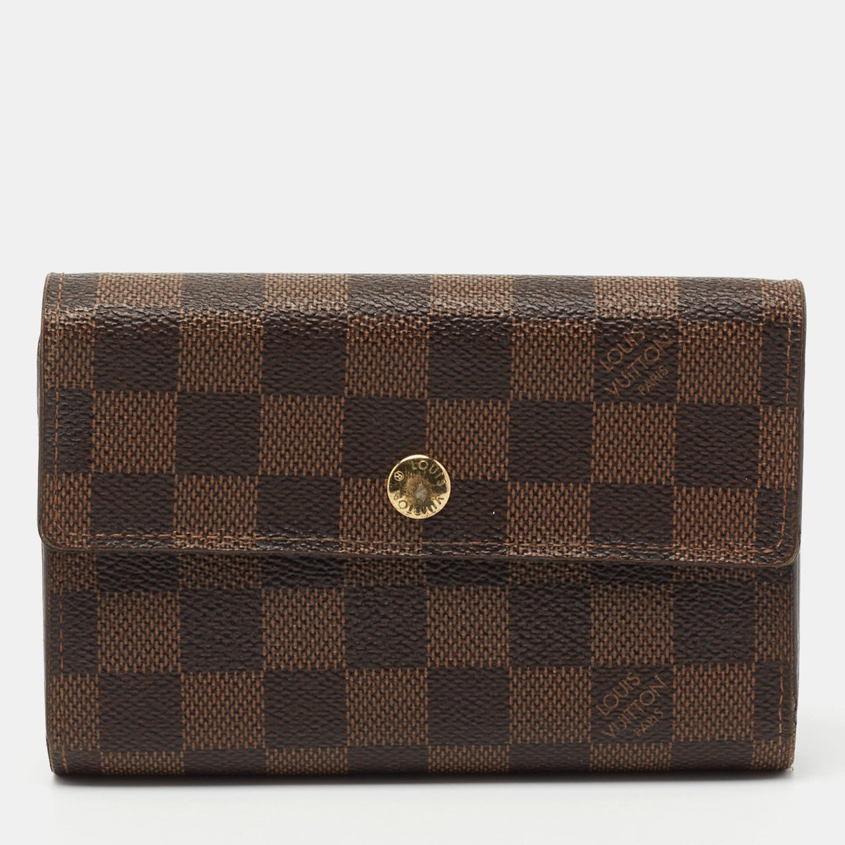 Louis Vuitton Damier Ebene Canvas Alexandra Wallet
