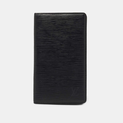 LOUIS VUITTON Black Epi Leather Bifold Long Wallet