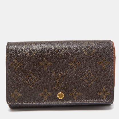 LOUIS VUITTON Monogram Canvas Porte Monnaie Tresor Wallet
