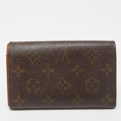 LOUIS VUITTON Monogram Canvas Porte Monnaie Tresor Wallet